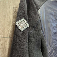 Quilt & Hvy Fleece Jacket, zipper *gc, rubs, pills, hairy, clumpy, clean, v.rubbed zips, older?
