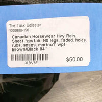 Hvy Rain Sheet *gc/fair, N0 legs, faded, holes, rubs, snags, mnr/no? wpf
