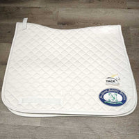 Thick Quilt Dressage Saddle Pad "Schleese" *xc/vgc, clean, puckers, folded corners, mnr stains, clumpy
