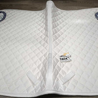 Thick Quilt Dressage Saddle Pad "Schleese" *xc/vgc, clean, puckers, folded corners, mnr stains, clumpy
