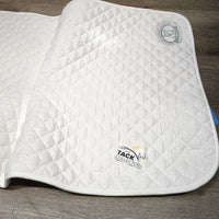 Thick Quilt Dressage Saddle Pad "Schleese" *xc/vgc, clean, puckers, folded corners, mnr stains, clumpy

