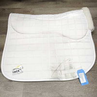 Thick Quilt Dressage Saddle Pad, Fleece Top Lining *vgc, clean, stains, pills, hair, rubs
