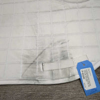 Thick Quilt Dressage Saddle Pad, Fleece Top Lining *vgc, clean, stains, pills, hair, rubs
