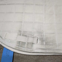 Thick Quilt Dressage Saddle Pad, Fleece Top Lining *vgc, clean, stains, pills, hair, rubs
