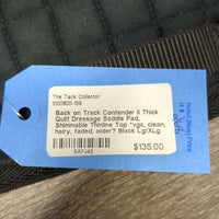 Thick Quilt Dressage Saddle Pad, Shimmable Thinline Top *vgc, clean, hairy, faded, older?
