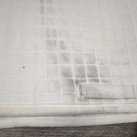 Thick Quilt Dressage Saddle Pad *gc, clean, dingy, hole, stains, rubs, threads, hair, rubs, pills, older, marker
