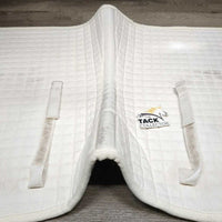 Thick Quilt Dressage Saddle Pad *gc, clean, dingy, hole, stains, rubs, threads, hair, rubs, pills, older, marker
