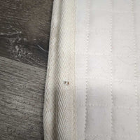 Thick Quilt Dressage Saddle Pad *gc, clean, dingy, hole, stains, rubs, threads, hair, rubs, pills, older, marker, clumpy
