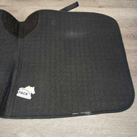 Thick Quilt Dressage Saddle Pad *gc, clean, dingy, hole, stains, rubs, threads, hair, rubs, pills, older, clumpy, cut tags, faded
