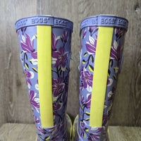 JUNIORS Tall Rubber Boots *vgc/gc, clean, mnr film/residue, sticky, hairy & rubs
