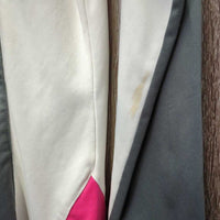 LS Show Shirt, Zipper, Buttons, Magnetic Collar *gc, pits, older, mnr snags & stitching pulls
