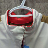 SS Show Shirt, 1/2 Zip Up, Magnetic Collar *gc, pits, older, mnr snags & stitching pulls
