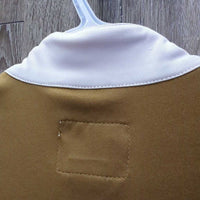 SS Show Shirt, 1/2 Zip Up, Magnetic Collar *gc, pits, older, mnr snags & stitching pulls
