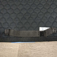 Quilt Dressage Saddle Pad, fleece lined top *vgc, clean, mnr stain?dirt, clumpy, rubs, hair, pills
