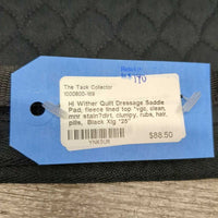 Quilt Dressage Saddle Pad, fleece lined top *vgc, clean, mnr stain?dirt, clumpy, rubs, hair, pills
