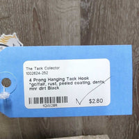 4 Prong Hanging Tack Hook *gc/fair, rust, peeled coating, dents, mnr dirt
