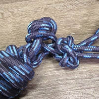 Soft Nylon Rope Halter, nylon lead rope, capped ends, tags *new, 0 snap
