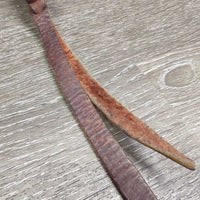 Horsemanship Lead Rope, swivel snap, leather tassel *gc/fair, older, clean, dingy, stains, snags, threadss, pills rubs, frays, dingy, snags, stains
