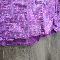 JUNIORS LS Western Shirt, Bling Snaps *gc, crinkled, puckers, shrunk?, thread
