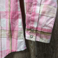 JUNIORS LS Western Shirt, Bling Snaps *xc, mnr puckers
