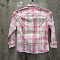 JUNIORS LS Western Shirt, Bling Snaps *xc, mnr puckers
