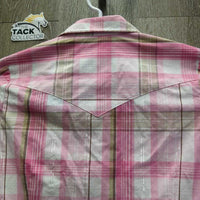 JUNIORS LS Western Shirt, Bling Snaps *xc, mnr puckers
