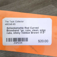 Rsd Curved Browband *gc, rubs, clean, edge rubs, sticky residue
