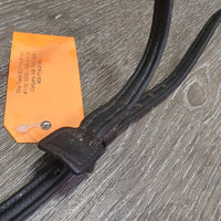 Narrow Double Padded Leather Flash Strap Only *vgc, clean, mnr residue & fading, Missing Keeper
