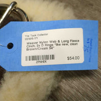 Nylon Web & Long Fleece Cinch, 2x D Rings *like new, clean

