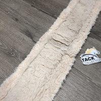 Nylon Web & Fleece Cinch, 2x D Rings *gc, clean, v.thin & clumpy, hair, faded, puckers
