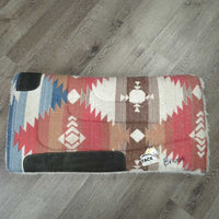 Fleece Western Saddle Pad *vgc/gc, clean & dirt, hair, stains, pills, faded, clumpy, v.rubbed
