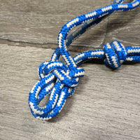 Soft Nylon Rope Halter, metal end *vgc, clean, mnr dirt, stains & rubs, loose knots
