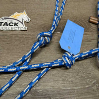 Soft Nylon Rope Halter, metal end *vgc, clean, mnr dirt, stains & rubs, loose knots
