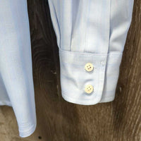 LS Show Shirt, 2 Button Collars *gc, older, clean, pit stains & deodorant sparkles
