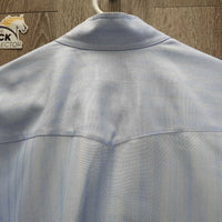LS Show Shirt, 2 Button Collars *gc, older, clean, pit stains & deodorant sparkles
