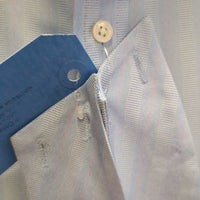 LS Show Shirt, 2 Button Collars *gc, older, clean, pit stains & deodorant sparkles
