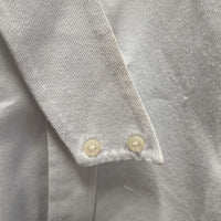 LS Hvy Show Shirt, 1 Button Collar *gc, older, snags, pit stains, seam puckers, button threads

