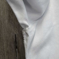LS Hvy Show Shirt, 1 Button Collar *gc, older, snags, pit stains, seam puckers, button threads
