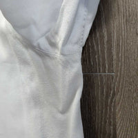 LS Hvy Show Shirt, 1 Button Collar *gc, older, snags, pit stains, seam puckers, button threads
