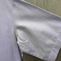 SS Show Shirt, Fancy Enamel Buttons, Button Collar *gc, older, clean, mnr stains, faded edges & pit stains
