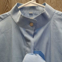 SL Show Shirt, 1 velcro collar *gc, clean, older, seam puckers, mnr collar & pit edge discoloration
