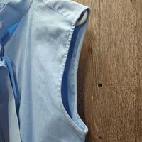 SL Show Shirt, 1 velcro collar *gc, clean, older, seam puckers, mnr collar & pit edge discoloration

