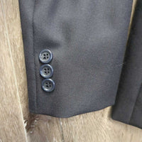 Wool Show Jacket, tag *xc/vgc, older, clean, hairy, mnr unstitched lining seam, loose cuff-R
