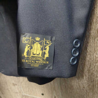 Wool Show Jacket, tag *xc/vgc, older, clean, hairy, mnr unstitched lining seam, loose cuff-R
