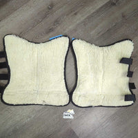 Tall Front & Hind Shipping Boots, Fleece Lined *vgc/gc, clean, older?, clumpy, faded, stains, edge rubs, snags, mnr tears, threads
