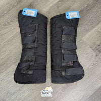 Tall Front & Hind Shipping Boots, Fleece Lined *vgc/gc, clean, older?, clumpy, faded, stains, edge rubs, snags, mnr tears, threads
