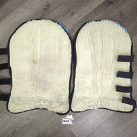 Tall Front & Hind Shipping Boots, Fleece Lined *vgc/gc, clean, older?, clumpy, faded, stains, edge rubs, snags, mnr tears, threads
