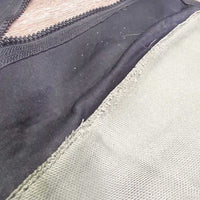 Pr Leather Half Chaps *gc, clean, puckered els, wavy zips, v.rubbed, residue, stains, mnr tears, pills
