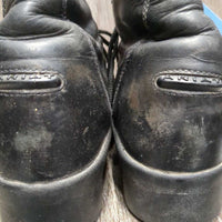 MENS Pr Lace Up Paddock Boots *gc, clean, creases, scuffs, stains, older, scratches, replaced laces, residue
