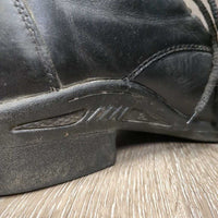 MENS Pr Lace Up Paddock Boots *gc, clean, creases, scuffs, stains, older, scratches, replaced laces, residue
